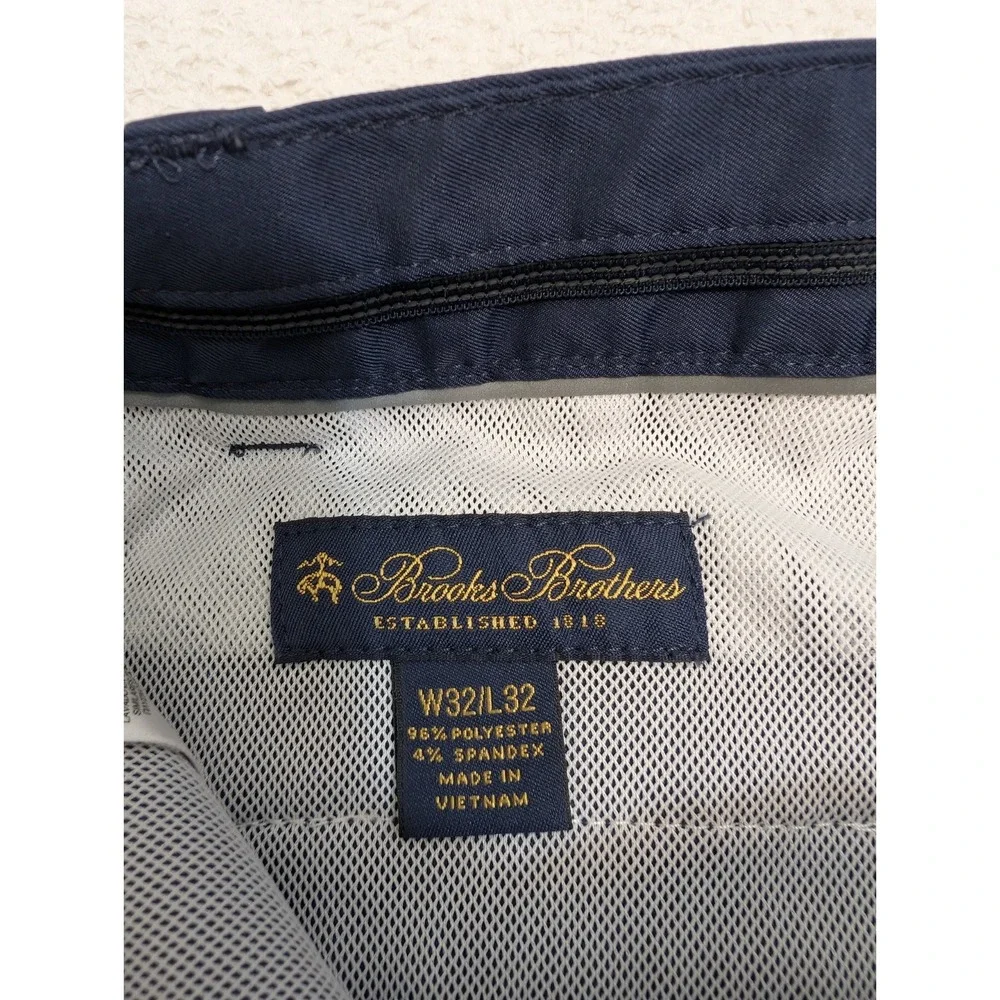 Brooks Brothers Performance‎ Pants Navy Blue 32X30 Business Casual Wicking Golf